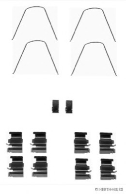 Set accesorii, placute frana J3668006 HERTH+BUSS JAKOPARTS - Frana disc Set accesorii, placute frana J3668006 HERTH+BUSS JAKOPARTS - Frana disc