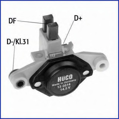 Regulator, alternator 130514 HÜCO - Regulator tensiune Regulator, alternator 130514 HÜCO - Regulator tensiune