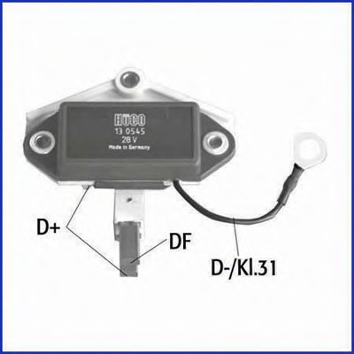 Regulator, alternator 130545 HÜCO - Generator /alternator / elemente