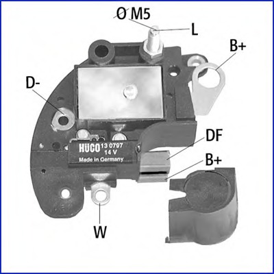 Regulator, alternator 130797 HÜCO - Regulator tensiune Regulator, alternator 130797 HÜCO - Regulator tensiune