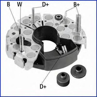 Punte diode 139171 HÜCO - Componente alternator Punte diode 139171 HÜCO - Componente alternator