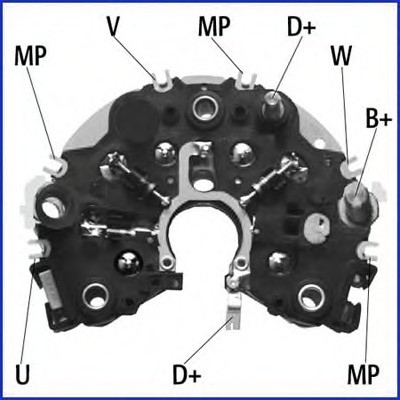 Punte diode 139471 HÜCO - Componente alternator Punte diode 139471 HÜCO - Componente alternator