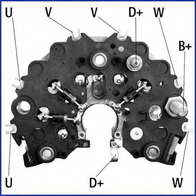 Punte diode 139491 HÜCO - Componente alternator Punte diode 139491 HÜCO - Componente alternator