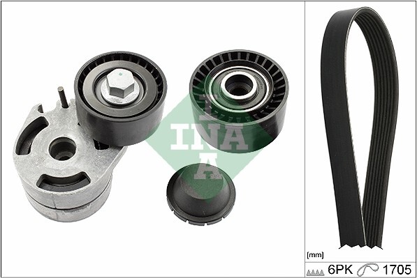Set curea transmisie cu caneluri 529 0012 10 INA - Transmisie - kit accesorii Set curea transmisie cu caneluri 529 0012 10 INA - Transmisie - kit accesorii