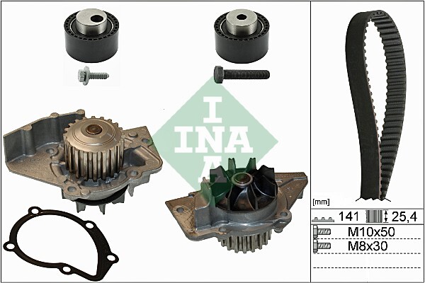 Set pompa apa + curea dintata 530 0111 30 INA - Pompa apa/ garnitura Set pompa apa + curea dintata 530 0111 30 INA - Pompa apa/ garnitura