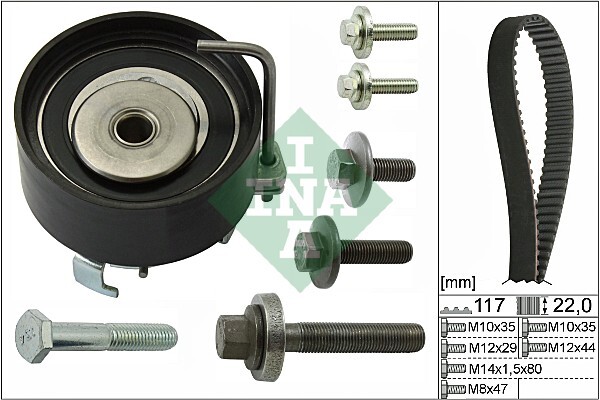 Set curea de distributie 530 0495 10 INA - Kit distributie Set curea de distributie 530 0495 10 INA - Kit distributie