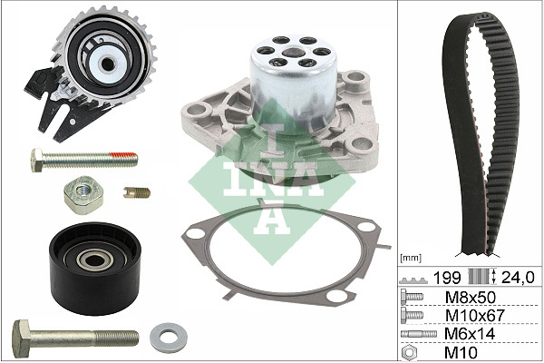 Set pompa apa + curea dintata 530 0562 30 INA - Pompa apa/ garnitura Set pompa apa + curea dintata 530 0562 30 INA - Pompa apa/ garnitura
