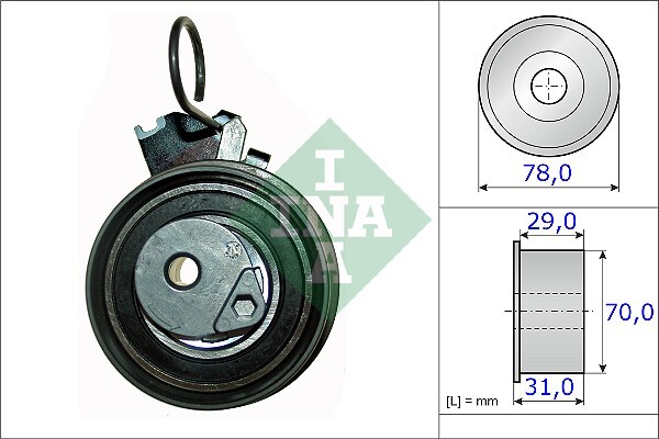 rola intinzator,curea distributie 531 0532 10 INA - Control distributie rola intinzator,curea distributie 531 0532 10 INA - Control distributie