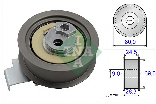 rola intinzator,curea distributie 531 0840 10 INA - Rola intinzatoare