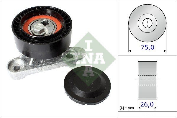 rola intinzator,curea transmisie 531 0871 10 INA - Transmisie - kit accesorii