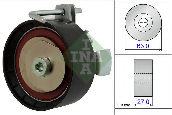rola intinzator,curea distributie 531 0877 10 INA - Rola intinzatoare rola intinzator,curea distributie 531 0877 10 INA - Rola intinzatoare