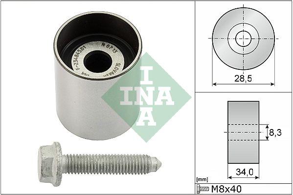 Rola ghidare/conducere, curea distributie 532 0197 10 INA - Kit distributie / curea distributie
