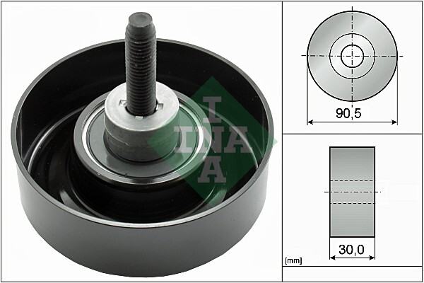 Rola ghidare/conducere, curea transmisie 532 0405 30 INA - Transmisie - kit accesorii