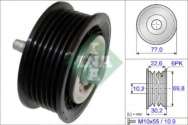 Rola ghidare/conducere, curea transmisie 532 0700 10 INA - Transmisie - kit accesorii Rola ghidare/conducere, curea transmisie 532 0700 10 INA - Transmisie - kit accesorii