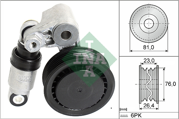 Intinzator curea, curea distributie 534 0011 10 INA - Transmisie - kit accesorii