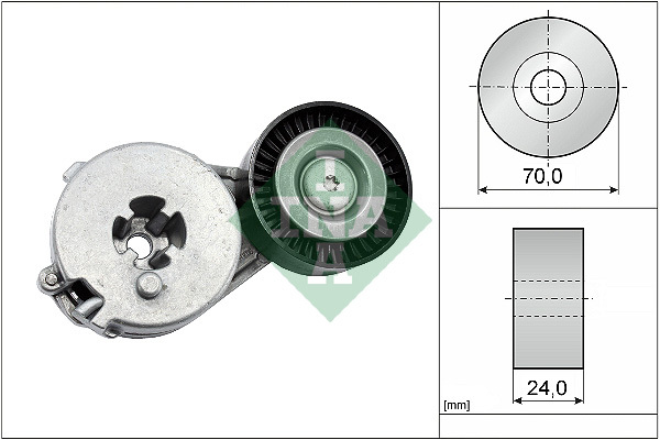 intinzator,curea transmisie 534 0333 10 INA - Brat de tensionare intinzator,curea transmisie 534 0333 10 INA - Brat de tensionare
