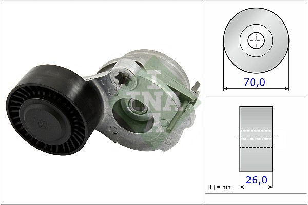 intinzator,curea transmisie 534 0470 10 INA - Transmisie - kit accesorii intinzator,curea transmisie 534 0470 10 INA - Transmisie - kit accesorii