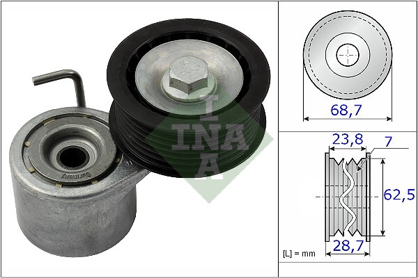 intinzator,curea transmisie 534 0487 10 INA - Brat de tensionare intinzator,curea transmisie 534 0487 10 INA - Brat de tensionare