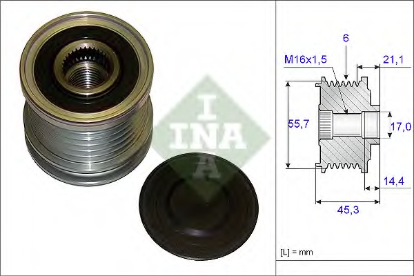 Sistem roata libera, generator 535 0036 10 INA - Componente alternator Sistem roata libera, generator 535 0036 10 INA - Componente alternator