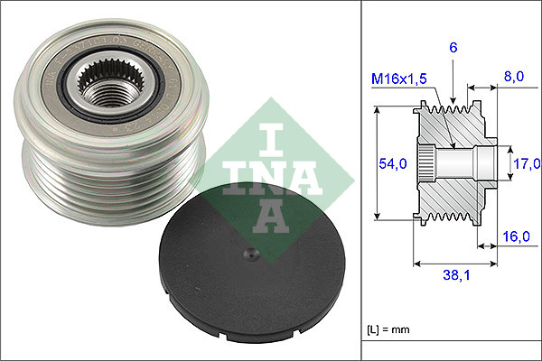 Sistem roata libera, generator 535 0063 10 INA - Generator /alternator / elemente Sistem roata libera, generator 535 0063 10 INA - Generator /alternator / elemente