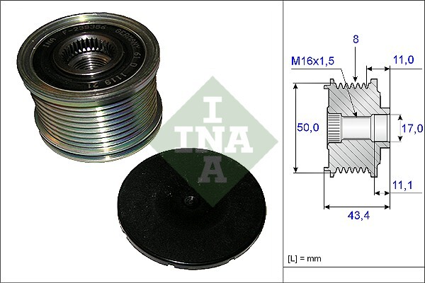 Sistem roata libera, generator 535 0108 10 INA - Componente alternator Sistem roata libera, generator 535 0108 10 INA - Componente alternator