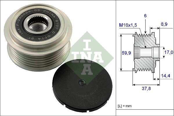 Sistem roata libera, generator 535 0135 10 INA - Componente alternator Sistem roata libera, generator 535 0135 10 INA - Componente alternator