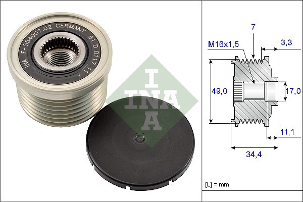 Sistem roata libera, generator 535 0164 10 INA - Componente alternator Sistem roata libera, generator 535 0164 10 INA - Componente alternator