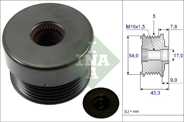 Sistem roata libera, generator 535 0172 10 INA - Componente alternator Sistem roata libera, generator 535 0172 10 INA - Componente alternator