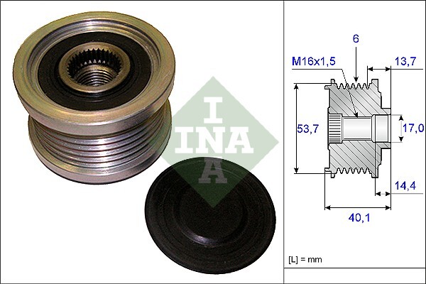 Sistem roata libera, generator 535 0202 10 INA - Componente alternator Sistem roata libera, generator 535 0202 10 INA - Componente alternator