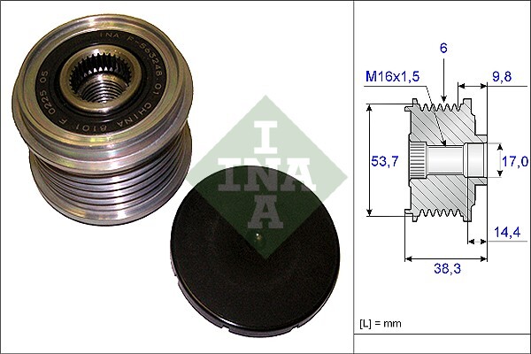 Sistem roata libera, generator 535 0203 10 INA - Componente alternator Sistem roata libera, generator 535 0203 10 INA - Componente alternator