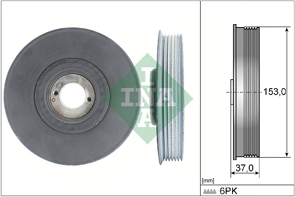 Fulie curea, arbore cotit 544 0039 10 INA - Fulie curea Fulie curea, arbore cotit 544 0039 10 INA - Fulie curea