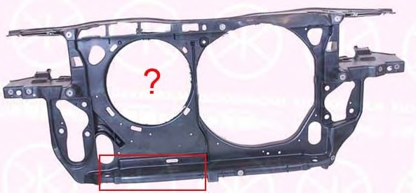 Acoperire fata 9539208A1 KLOKKERHOLM - Partea frontala/grila radiator