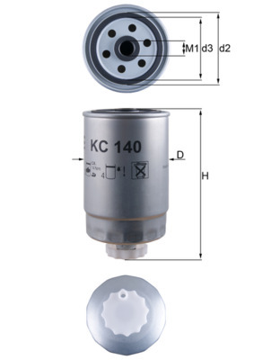 filtru combustibil KC 140 KNECHT - Filtru combustibil filtru combustibil KC 140 KNECHT - Filtru combustibil
