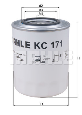 filtru combustibil KC 171 KNECHT - Filtru combustibil/carcasa filtru combustibil KC 171 KNECHT - Filtru combustibil/carcasa