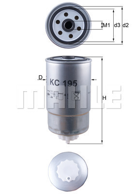 filtru combustibil KC 195 KNECHT - Filtru combustibil/carcasa