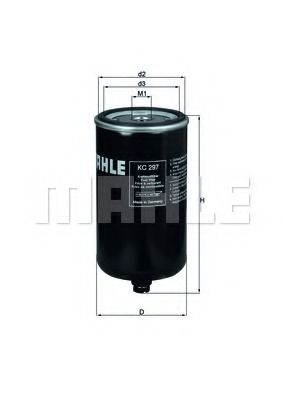 filtru combustibil KC 297 KNECHT - Filtru combustibil/carcasa