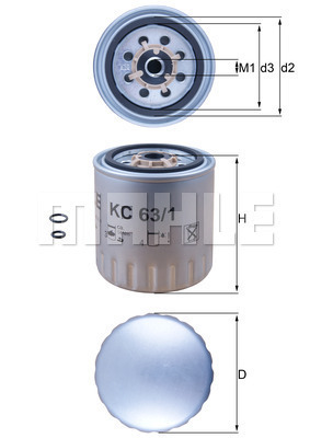 filtru combustibil KC 63/1D KNECHT - Filtru combustibil filtru combustibil KC 63/1D KNECHT - Filtru combustibil