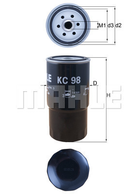 filtru combustibil KC 98 KNECHT - Filtru combustibil/carcasa filtru combustibil KC 98 KNECHT - Filtru combustibil/carcasa