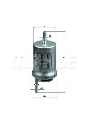 filtru combustibil KL 176/6D KNECHT - Filtru combustibil/carcasa filtru combustibil KL 176/6D KNECHT - Filtru combustibil/carcasa