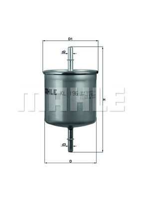 filtru combustibil KL 196 KNECHT - Filtru combustibil/carcasa filtru combustibil KL 196 KNECHT - Filtru combustibil/carcasa