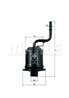 filtru combustibil KL 247 KNECHT - Filtru combustibil filtru combustibil KL 247 KNECHT - Filtru combustibil
