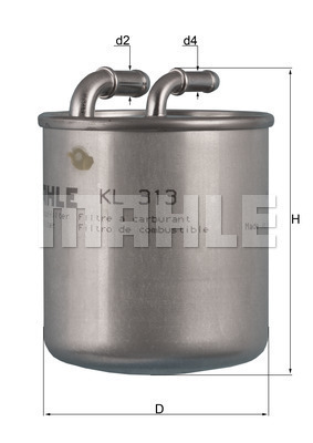 filtru combustibil KL 313 KNECHT - Filtru combustibil/carcasa filtru combustibil KL 313 KNECHT - Filtru combustibil/carcasa