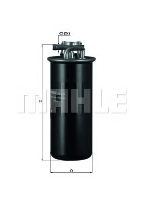 filtru combustibil KL 454 KNECHT - Filtru combustibil/carcasa