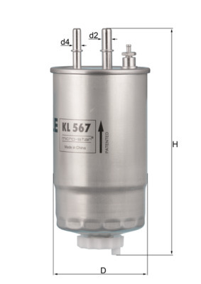 filtru combustibil KL 567 KNECHT - Filtru combustibil filtru combustibil KL 567 KNECHT - Filtru combustibil