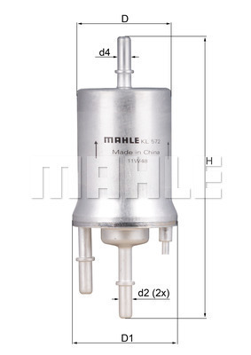 filtru combustibil KL 572 KNECHT - Filtru combustibil/carcasa filtru combustibil KL 572 KNECHT - Filtru combustibil/carcasa