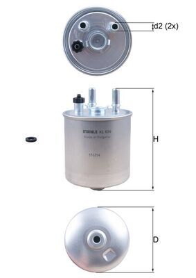 filtru combustibil KL 639D KNECHT - Filtru combustibil/carcasa filtru combustibil KL 639D KNECHT - Filtru combustibil/carcasa