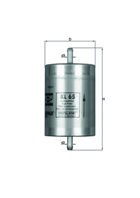filtru combustibil KL 65 KNECHT - Filtru combustibil/carcasa filtru combustibil KL 65 KNECHT - Filtru combustibil/carcasa