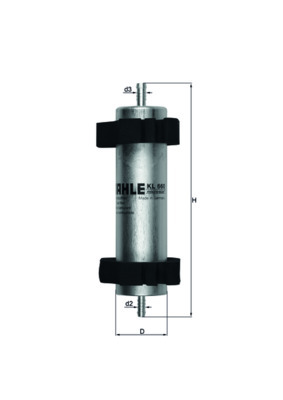 filtru combustibil KL 660 KNECHT - Filtru combustibil/carcasa