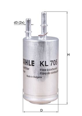 filtru combustibil KL 705 KNECHT - Filtru combustibil/carcasa filtru combustibil KL 705 KNECHT - Filtru combustibil/carcasa