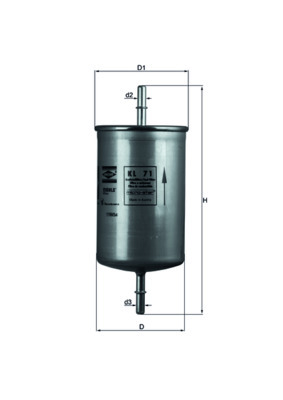 filtru combustibil KL 71 KNECHT - Filtru combustibil/carcasa filtru combustibil KL 71 KNECHT - Filtru combustibil/carcasa